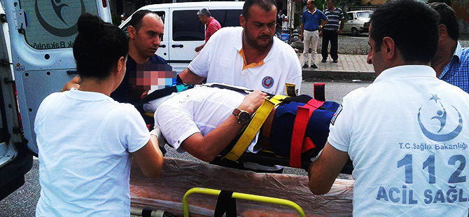 ÇARŞAMBADA KAZA : 1 YARALI
