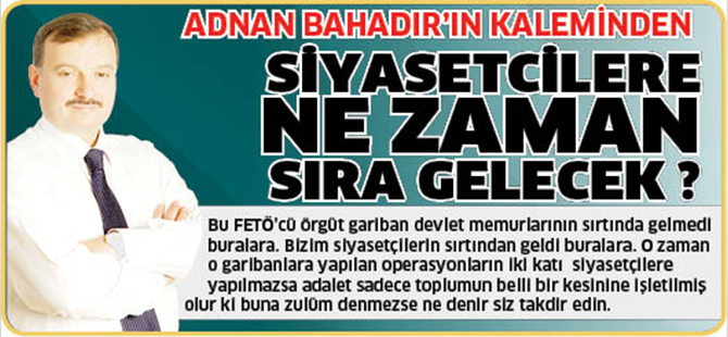ADNAN BAHADIR'IN KALEMİNDEN