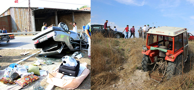 KAZADA 5 KİŞİ YARALANDI