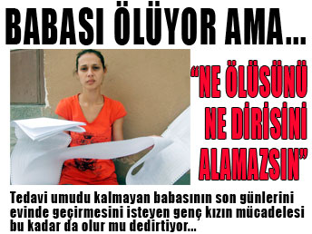 Borç yüzünden babasını hastaneden çıkaramıyor ...