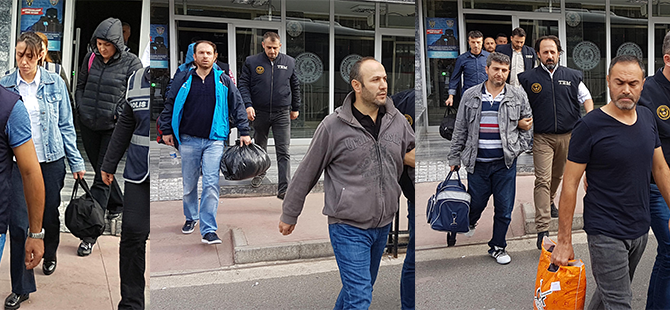 30 POLİS ADLİYE'YE SEVK EDİLDİ