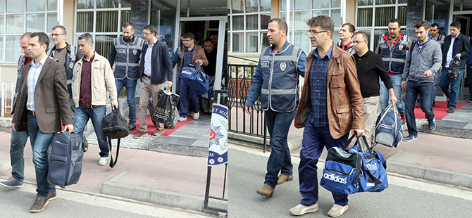 YARGI MENSUPLARI ADLİYEYE SEVK EDİLDİ