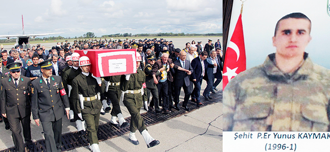 ŞEHİDİN NAŞI KARŞILANDI