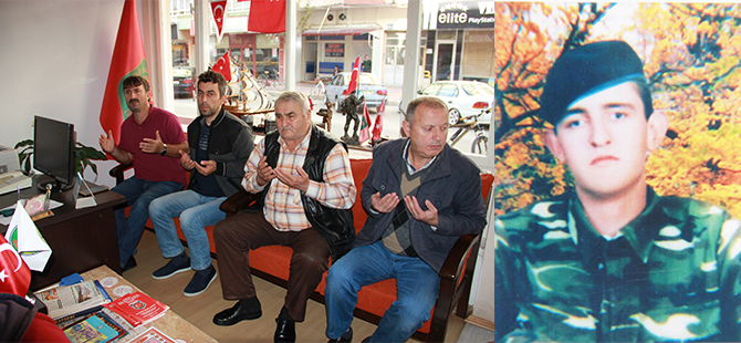 ŞEHİT İÇİN MEVLİT OKUTULDU