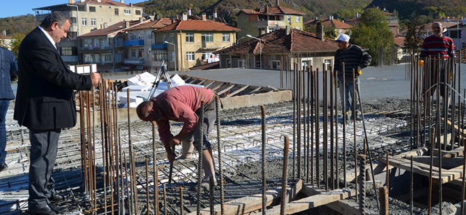 Özbalcı Yeni Hizmet Binası İnşaatını Gezdi