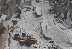 Ağabali'ye kar engeli