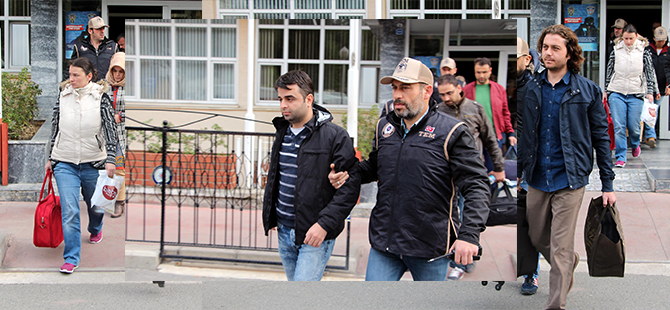 ADLİYE GÖREVLİLERİ ADLİYEYE SEVK EDİLDİ