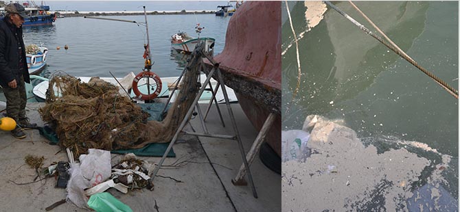 Canik'de Deniz Pislik İçinde