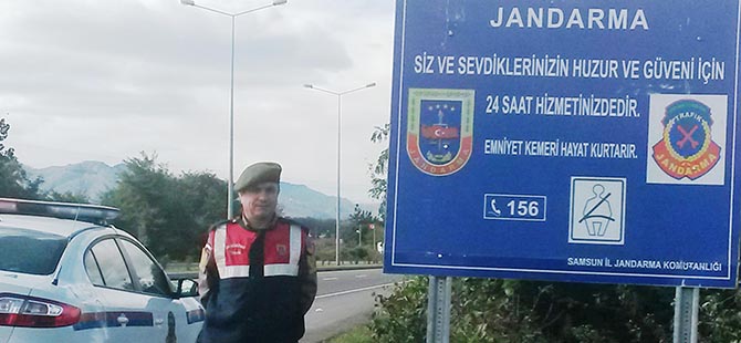 JANDARMADAN EMNİYET KEMERİ UYARISI