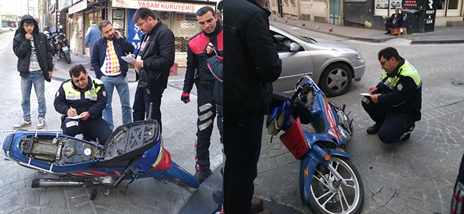 POLİS DURDURMAK İSTEYİNCE  KAÇTILAR