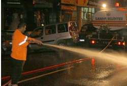 İlkadım'da gece temizliği