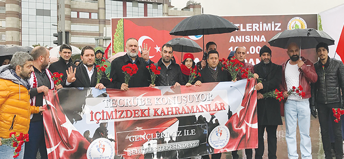 ŞEHİTLER TEPESİ'Nİ ZİYARET ETTİLER