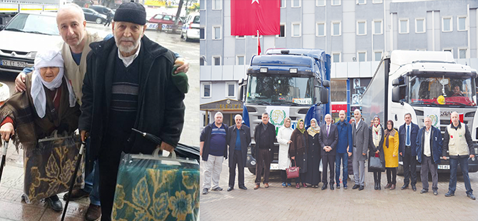 Halep’e yardımlar devam ediyor