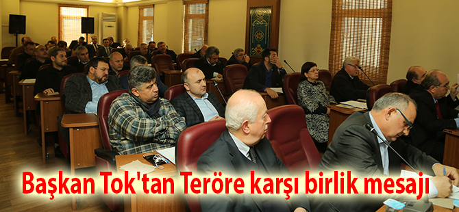 Başkan Tok'tan Teröre karşı birlik mesajı