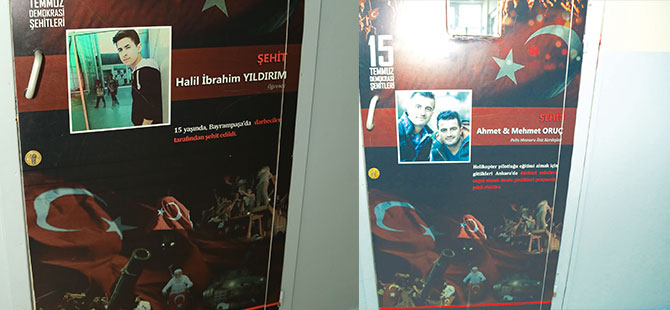 15 TEMMUZ KAHRAMANLARI İLE SÜSLENDİ