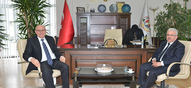 Kaymakam Alıcı’dan Başkan Kul’a İadeyi Ziyaret