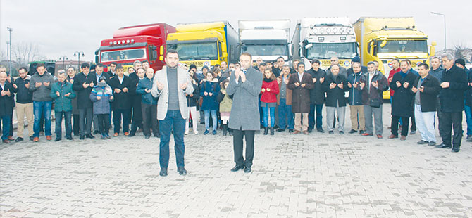 Samsun'dan Haleplilere yardım