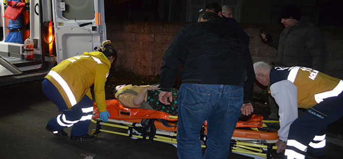 Hasta kadını itfaiye ekipleri kurtardı