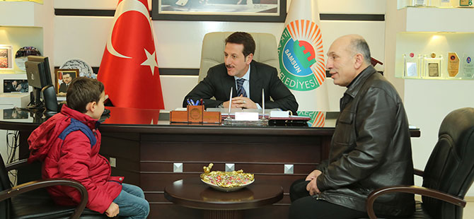 ''GAZİMİZİ AĞIRLAMAKTAN ONUR DUYUYORUM''