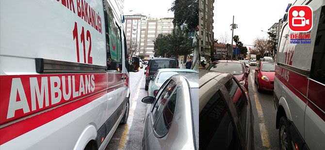 AMBULANSLARIN TRAFİKLE İMTİHANI