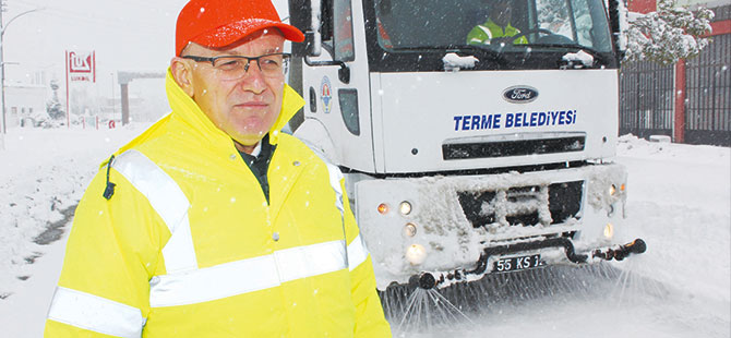 Terme'de karla mücadele