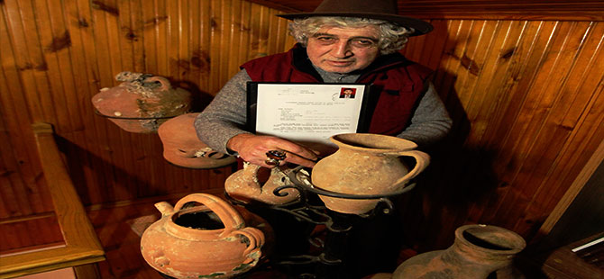 Koleksiyonere 13 yıl önce kırılan amfora için ceza