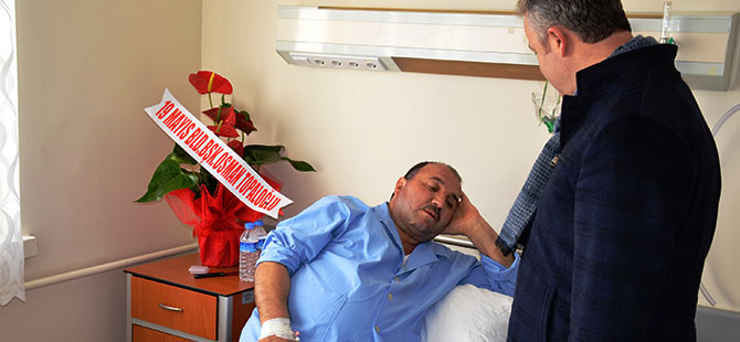 Başkan Topaloğlu Hasta Ziyaretinde Bulundu