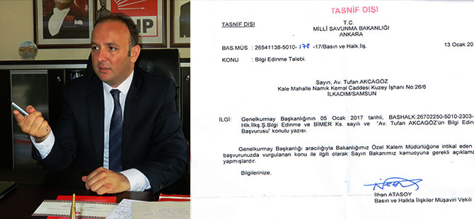 ''SAVUNMA BAKANLIĞI, AKCAGÖZ'E CEVAP VERDİ''