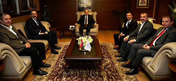 KILIÇ HAVZA VE ATAKUM İLÇE BAŞKANLARINI KABUL ETTİ