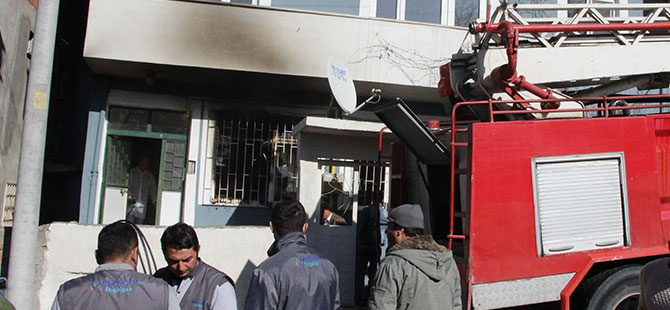 Havza'da ev yangını