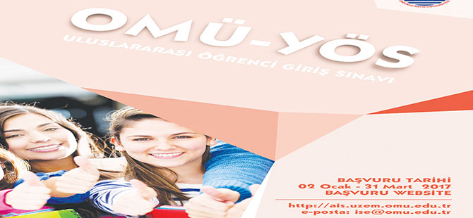 OMÜ ULUSLARARASI ÖĞRENCİ GİRİŞ SINAVI