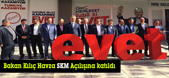 Bakan Kılıç Havza SKM Açılışına katıldı