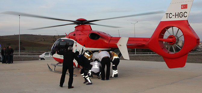 Havza'da trafik kazası: 1 yaralı