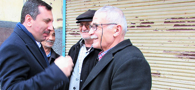 Başkan Sarıcaoğlu esnafı ziyaret etti