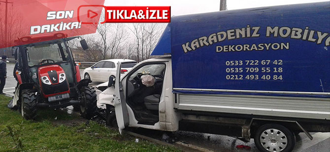 Çarşamba'da Kaza 2 Kişi Yaralandı