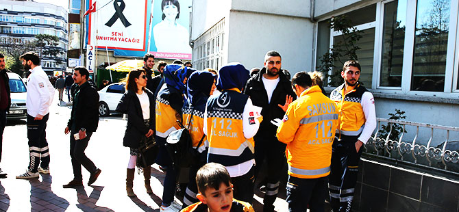 112 istasyonu çalışanlarından tepki