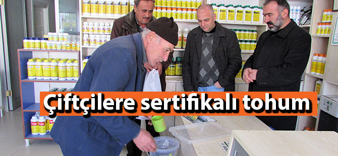 Çiftçilere sertifikalı tohum