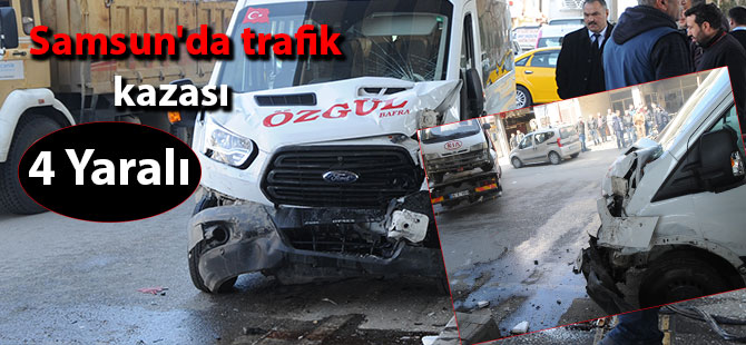Samsun'da trafik kazası