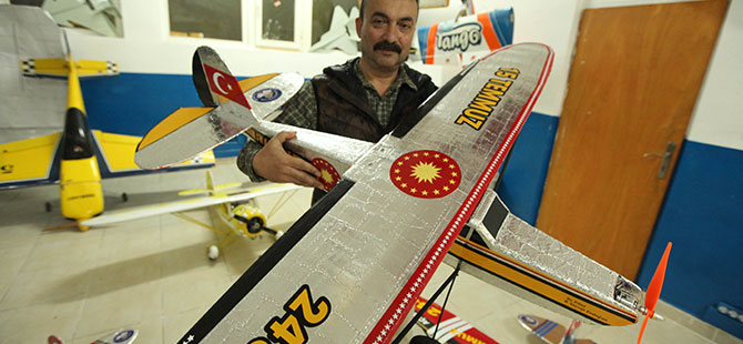 "15 Temmuz şehitleri" anısına model uçak