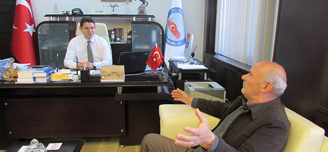 Şehit ailesinden Kaymakam Gökpınar'a ziyaret