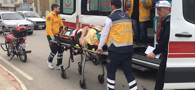 Bafra'da trafik kazası: 1 yaralı