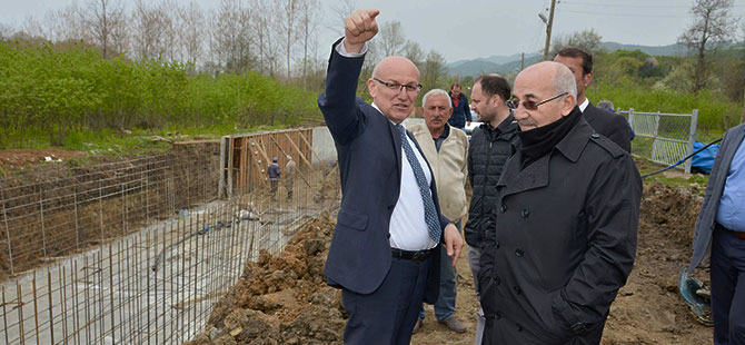 Terme'de taşkın önleme çalışmaları