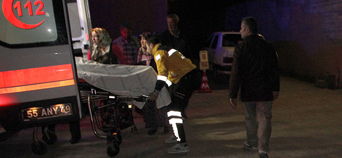 Havza'da trafik kazası: 1 yaralı