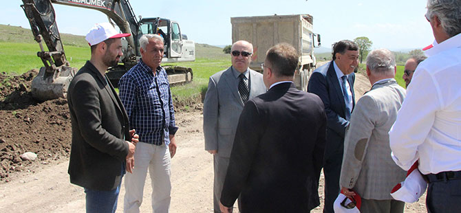 Havza'da Yol Çalışmaları Başladı