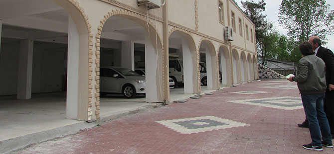 Kavak'ta sebze pazarı yapım çalışmaları