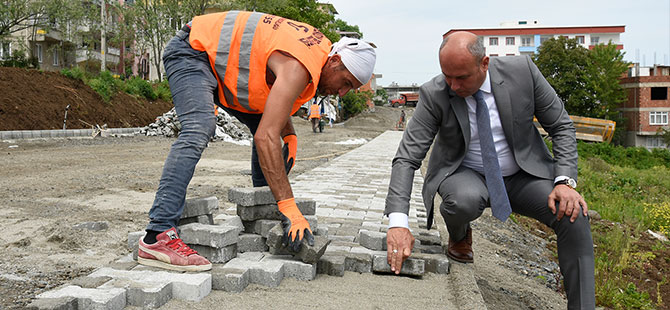 Tekkeköy ilçeyi nakış nakış işlemeye devam ediyor