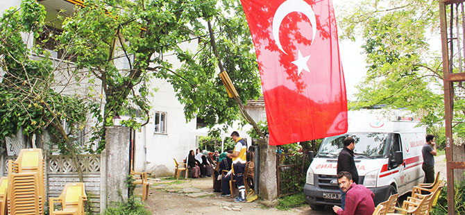 SAMSUN'A ŞEHİT ATEŞİ DÜŞTÜ