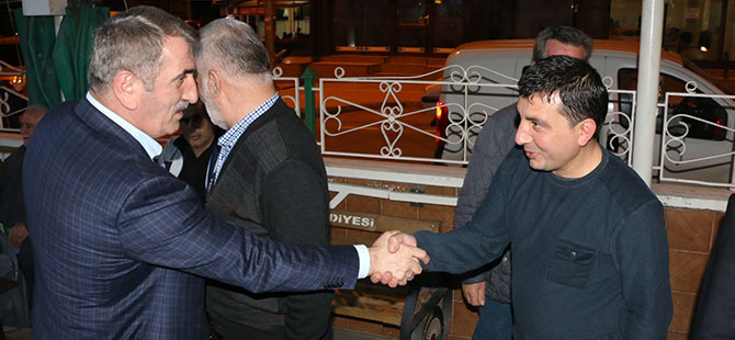 KÖKTAŞ NAMAZDAN SONRA CEMAATLE BİR ARAYA GELDİ