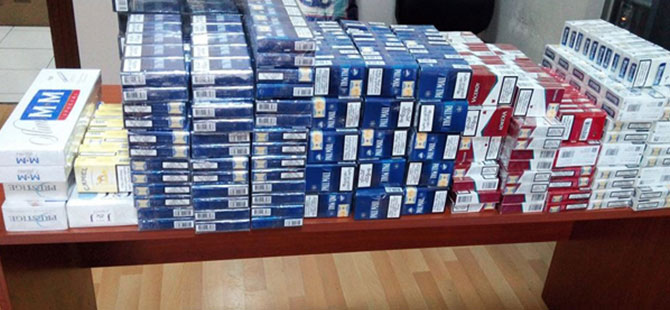 430 paket kaçak sigara ele geçirildi