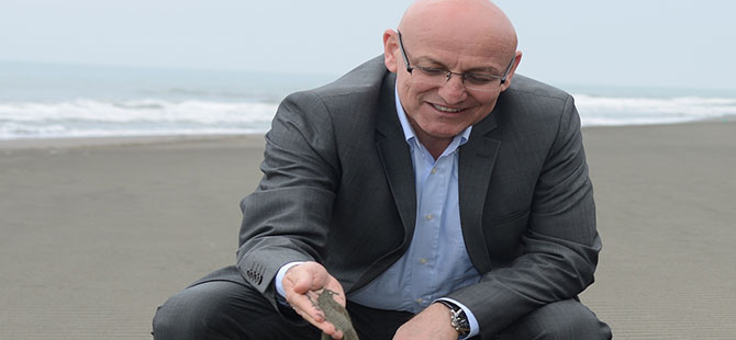 Terme sahilleri Akdeniz’i aratmayacak